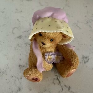 Cherished Teddies Pansy “A Blossoming Friendship always Makes A Heart Smile”